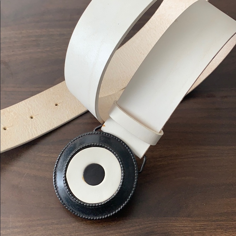 VTG 90s mod style leather belt
